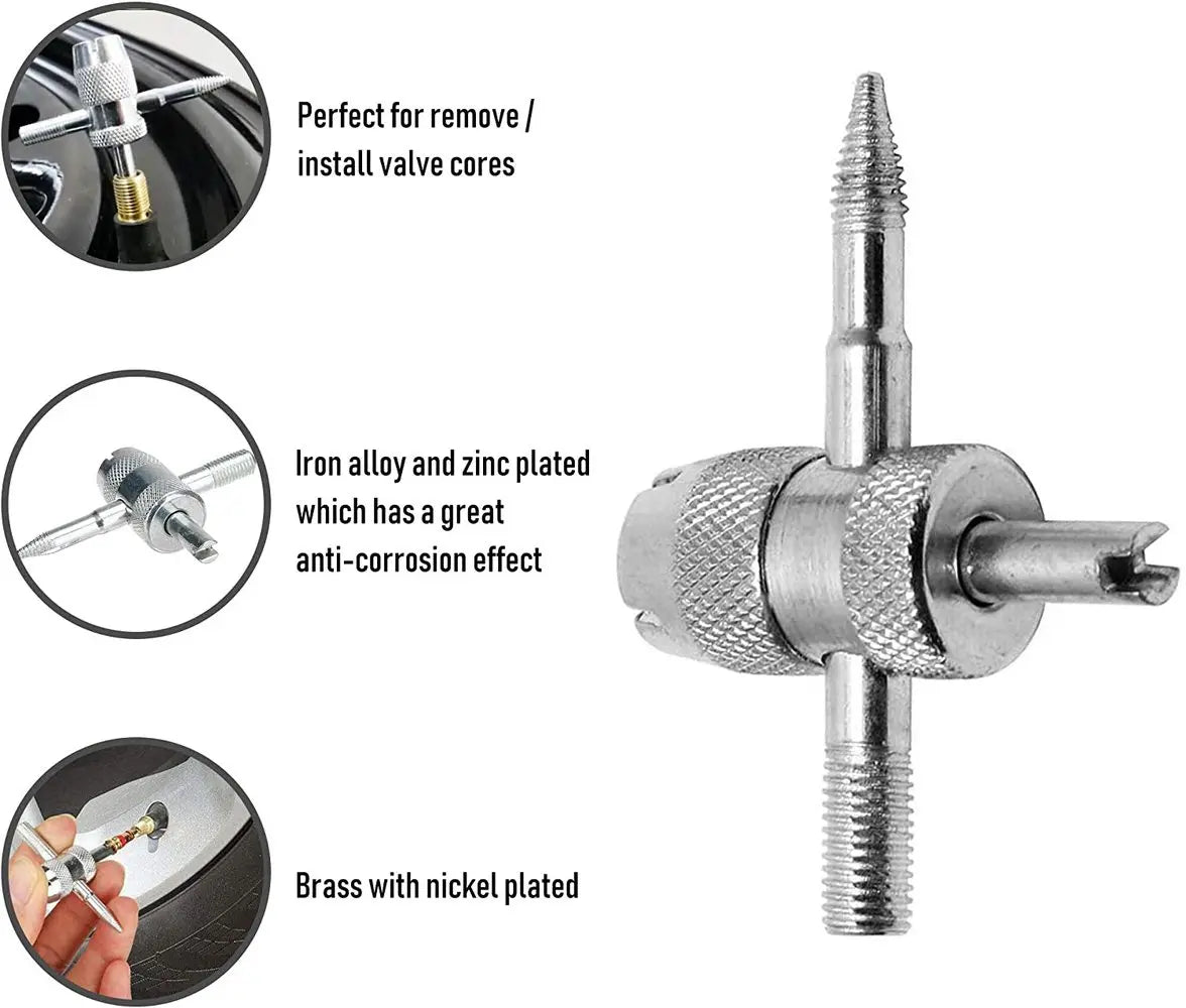 Valve Core Remover Tool – Universal for Cars, Trucks & Motorcycles