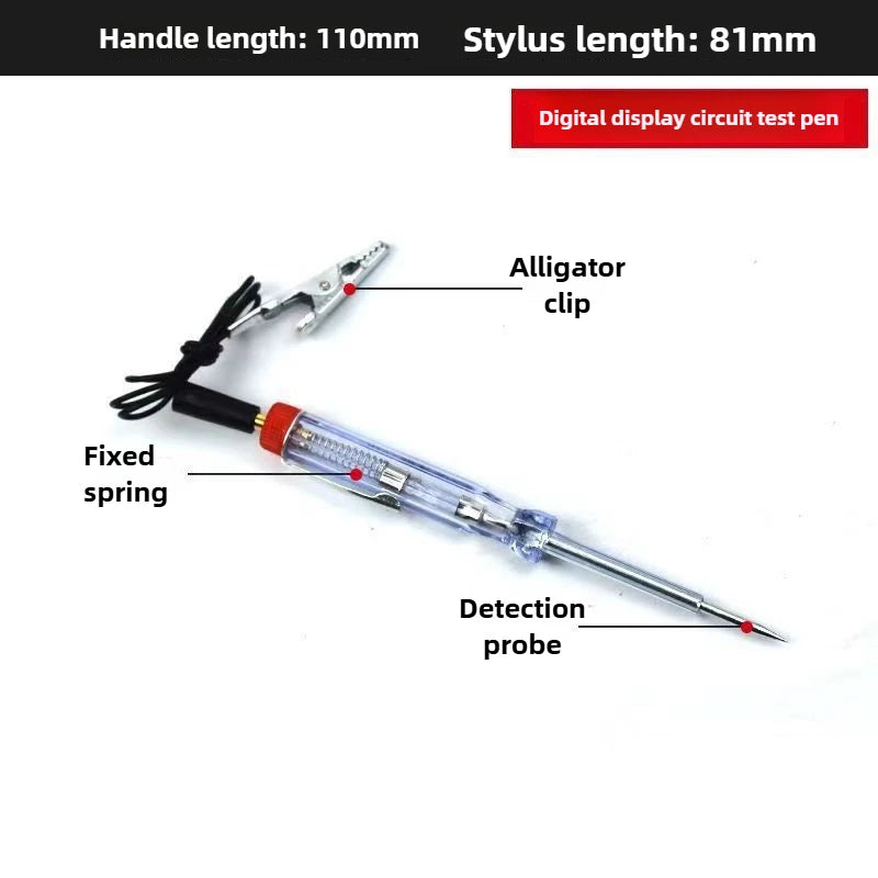Automotive LED Test Pen – Voltage & Circuit Tester 12V–70V for Car & Truck Repair