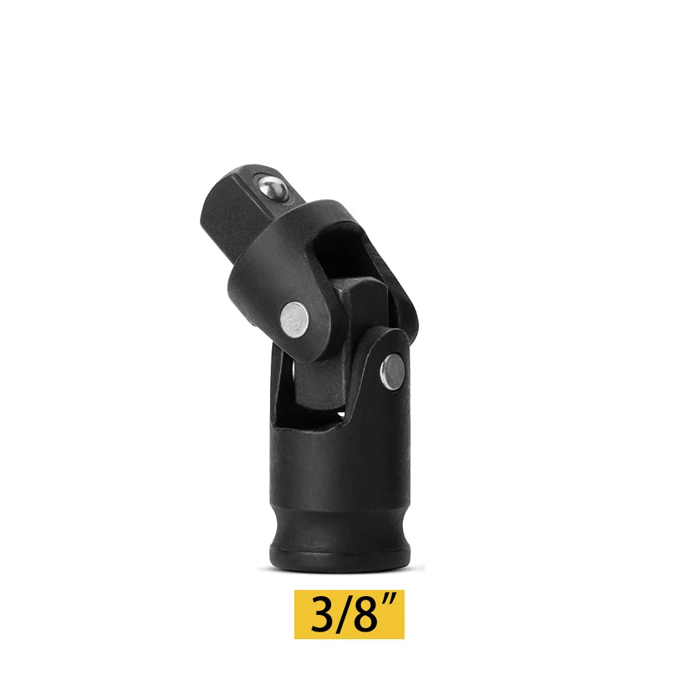 Universal Socket Joint & Adapter Set – 90° & 360° Swivel U-Knuckle | 1/4", 3/8" & 1/2" Drive | Single & Multi-Piece Kits