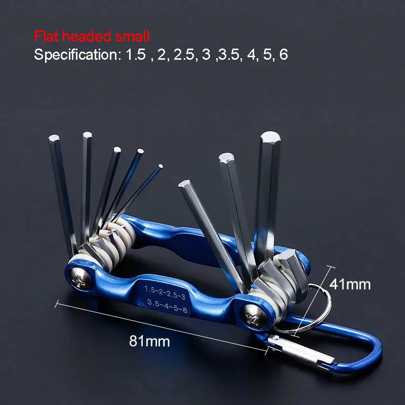 Folding Hex & Torx Wrench Set – Portable Pocket Allen Key Tool for Mechanics & Fleet Techs