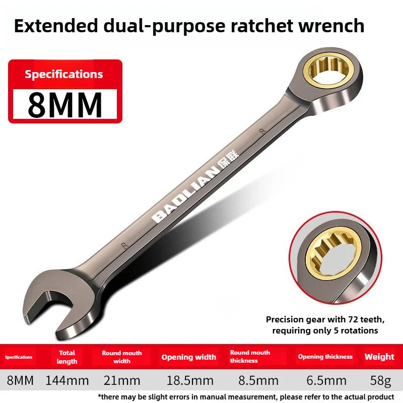 Ratcheting Wrench Set 6-30mm