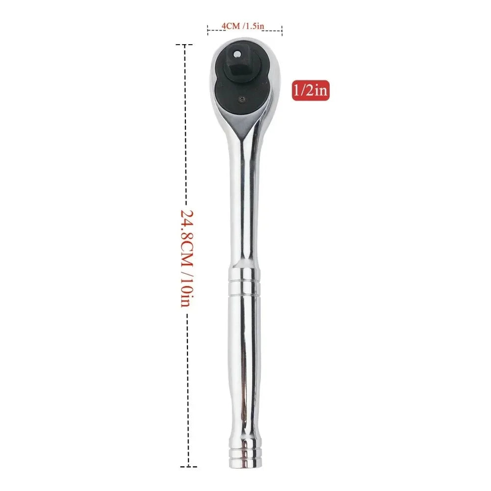 24-Tooth Quick Release Ratchet Wrench