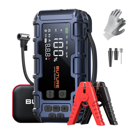 【Top-Rated】Arrancador de Coches Buture Beta07 6000A丨Hinchado Inteligente 160PSI, Carga Rápida PD45W