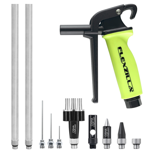 Flexzilla X1™ Blow Gun Kit, ZillaGreen, 10-Piece — AG1500FZKIT