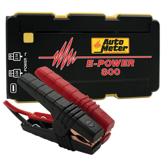 Arrancador de batería Autometer de 12 V, paquete de batería de emergencia 800 A pico/2220 mAh EP-800