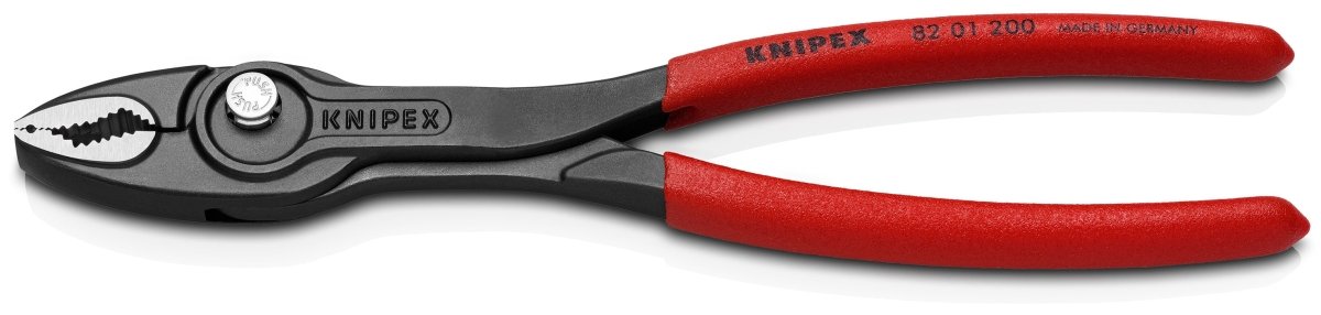 Knipex Alicates TwinGrip de Articulación Deslizante de 8 Pulgadas – Herramienta de Grado Profesional (82 01 200)