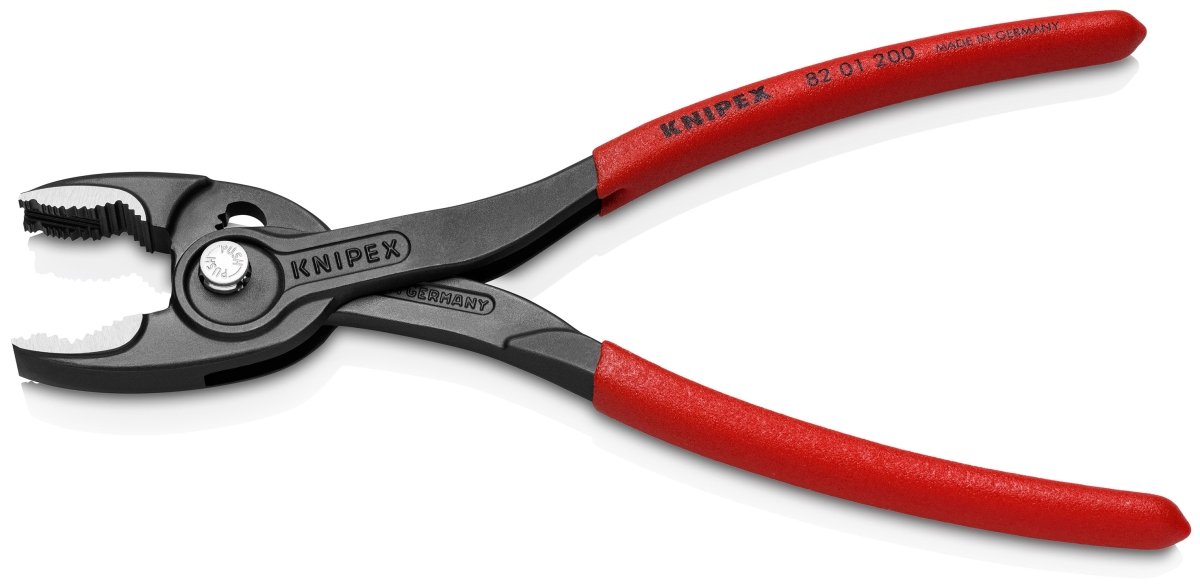 Knipex Alicates TwinGrip de Articulación Deslizante de 8 Pulgadas – Herramienta de Grado Profesional (82 01 200)