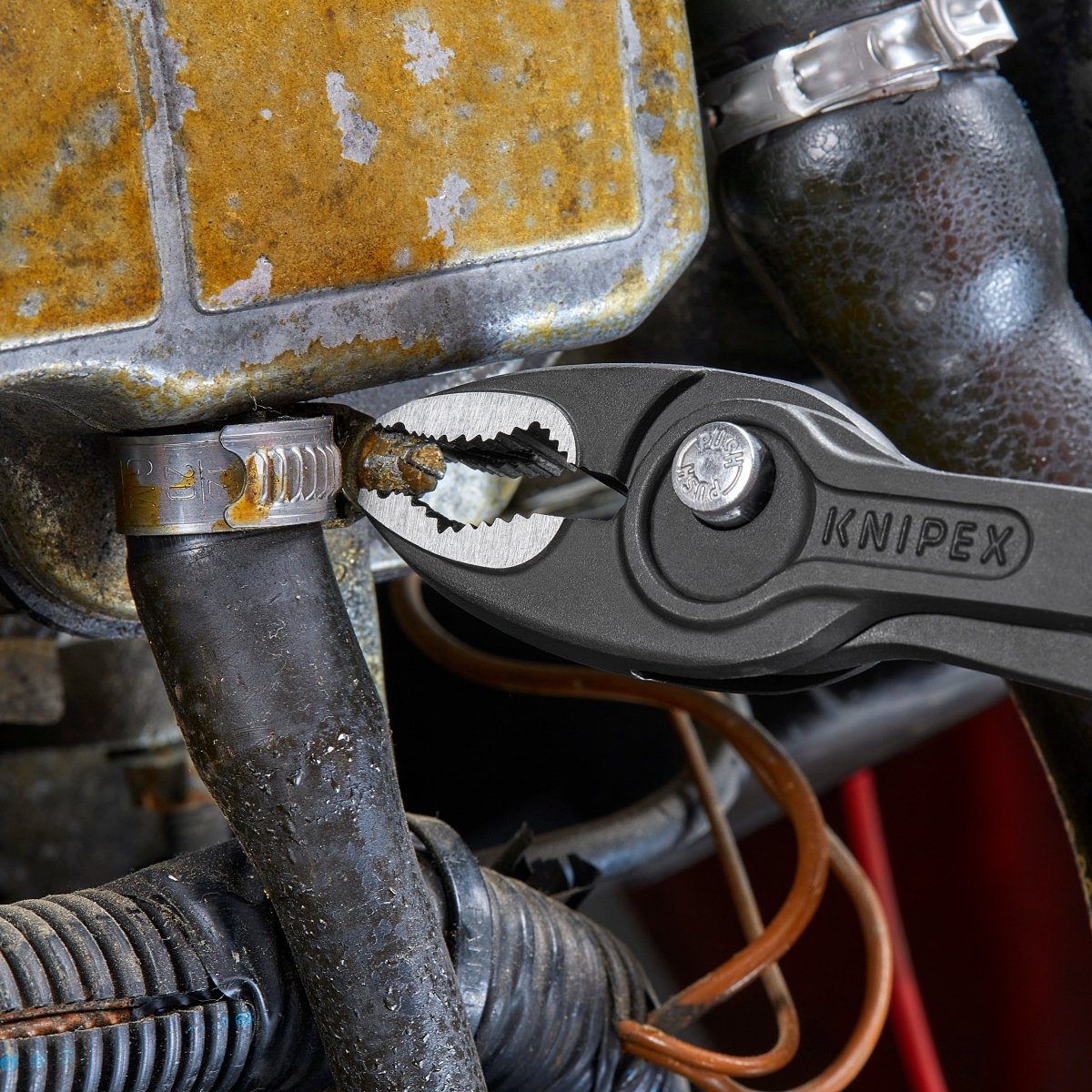 Knipex Alicates TwinGrip de Articulación Deslizante de 8 Pulgadas – Herramienta de Grado Profesional (82 01 200)