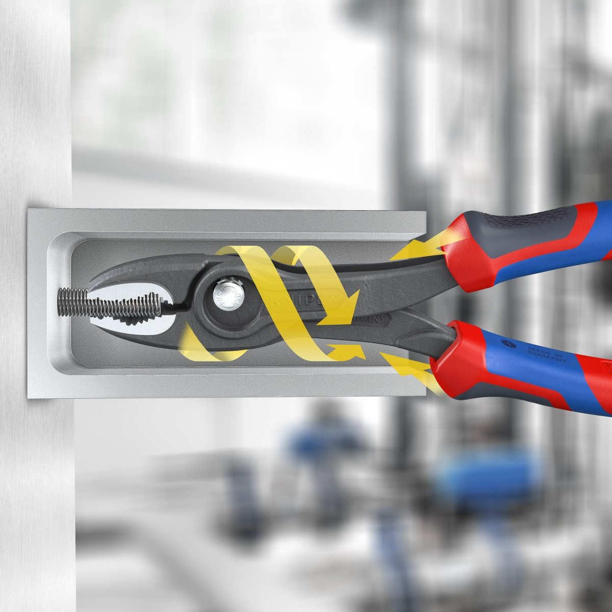 Knipex Alicate de Articulación Deslizante TwinGrip 8" 82 02 200