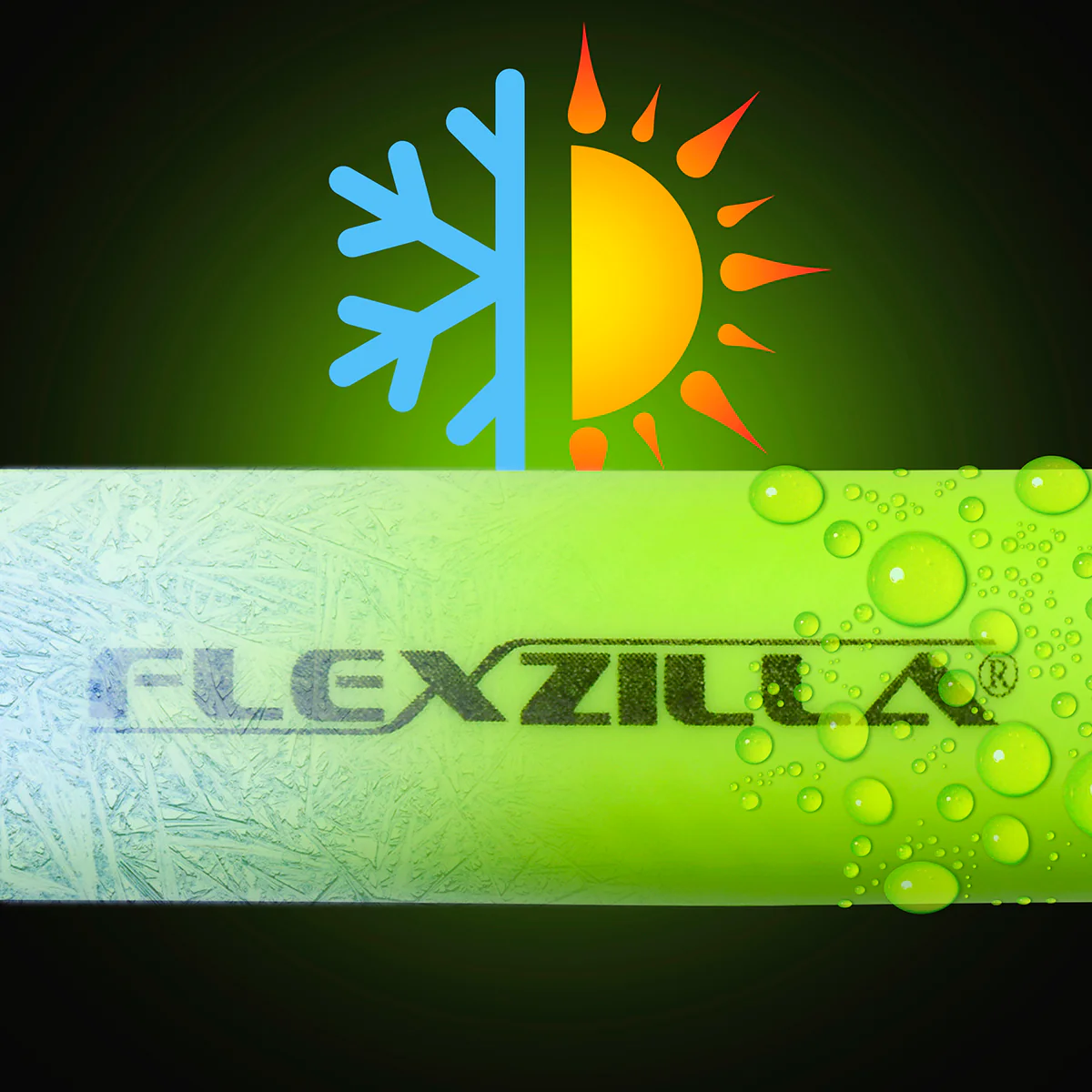 Flexzilla Heavy Duty Air Hose, 1/2" x 50', 1/2" MNPT Fittings — HFZ1250YW4