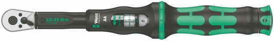 Wera Click-Torque A 6 Torque Wrench 1.8-18.4 ft-lb 1/4" Drive 05075605001