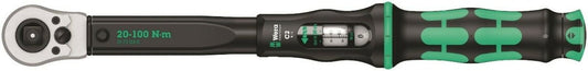 Wera Click-Torque C 2 R/L Torque Wrench 14.8-73.8 ft-lb 1/2" Drive 05075625001